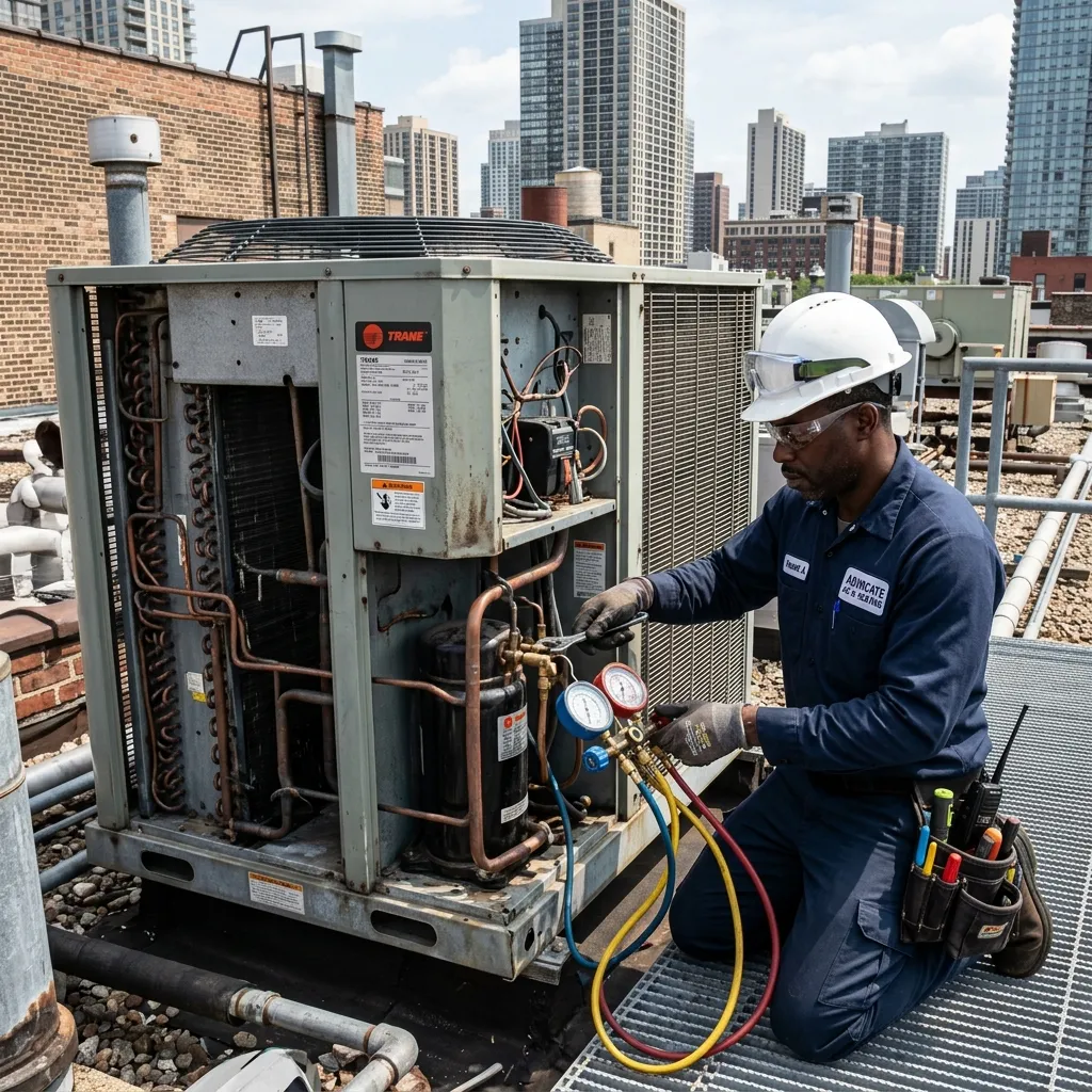 Sistema industrial de climatização e refrigeração